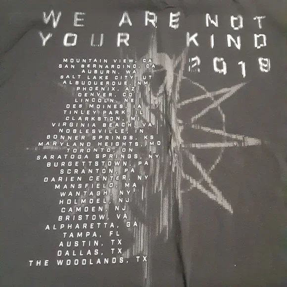 Slipknot We are Not Your Kind 2019 Concert Tour T Shirt in Men's Size 2XL - Picture 4 of 6